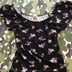 Garage off the shoulder top